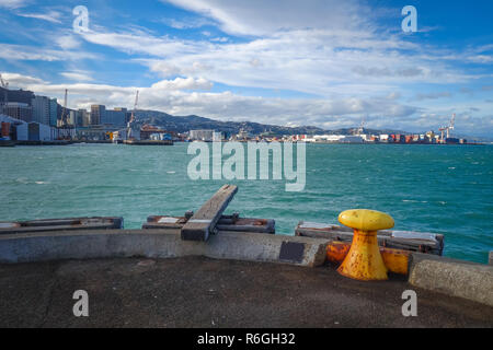 Hafen von Wellington, Neuseeland Stockfoto