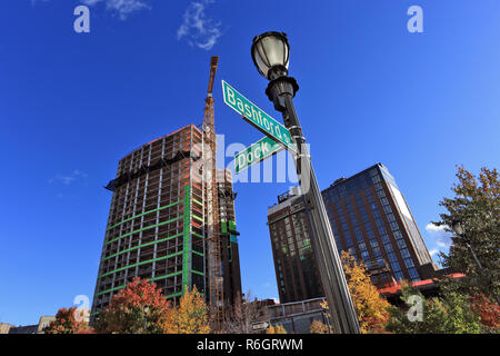 Apartment Gebäude im Bau Yonkers, New York Stockfoto