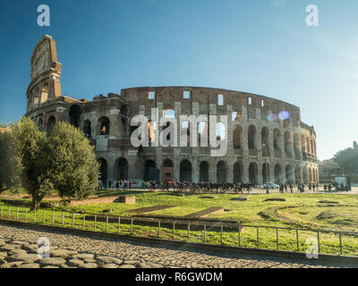 Das Kolosseum in Rom, Latium Region, Italien Stockfoto