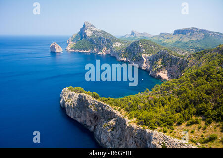 Mallorca, Spanien. Blick auf Kap Formentor (Cap de Formentor) Stockfoto