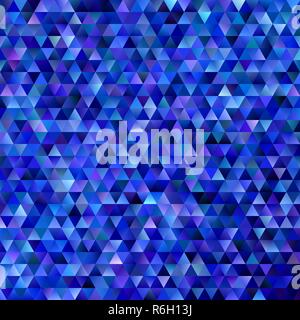 Geometrische abstrakte regelmäßige Dreieck Mosaik Hintergrund-gradient Polygon vektor design von Dreiecken in dunklen Blautönen Stock Vektor