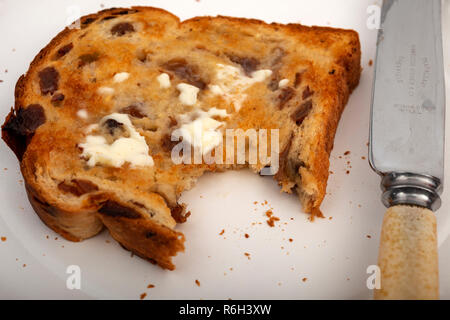 Obst Brot getoastet Stockfoto