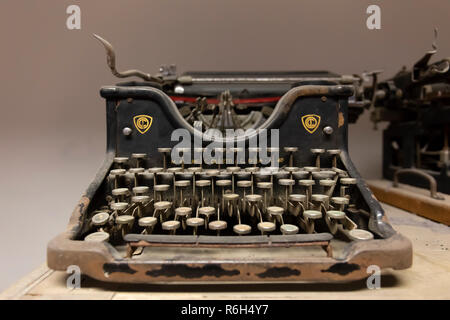 Vintage Olivetti italienischer Schreibmaschine Stockfoto