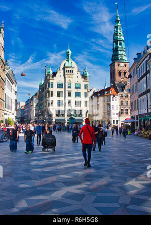 Amagertorv (Amager Platz) Kopenhagen, Dänemark, Skandinavien Stockfoto