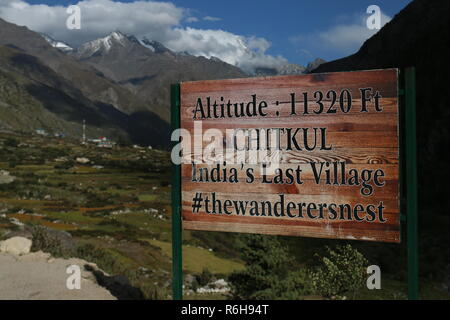 Chitkul, Kinnaur, Himachal Pradesh, Indien Stockfoto