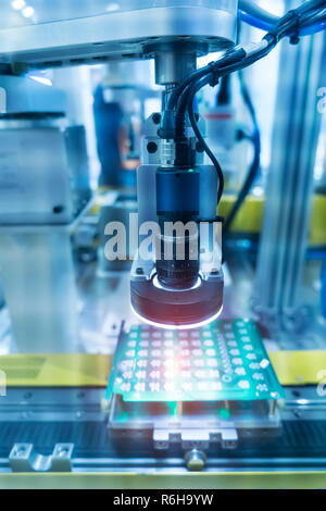 Robotic Vision Sensor Kamerasystem in intellegence Factory Stockfoto