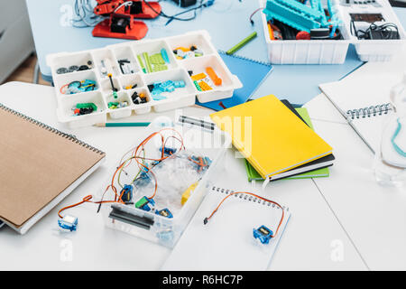 Zerstreut Schulmaterial in Stammzellen Ausbildung Kategorie Stockfoto