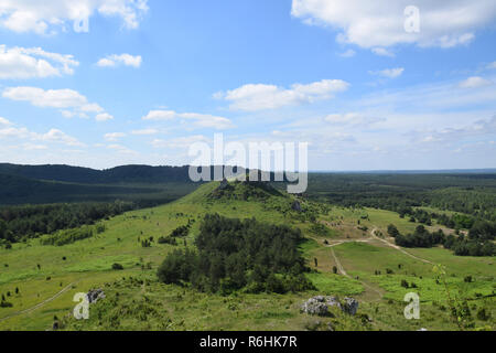 Lipowki Berg in Allenstein in der Nähe von Tschenstochau, Polen. Stockfoto