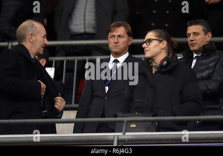 Southampton manager Ralph Hasenhuttl (rechts) während der Premier League Match im Wembley Stadion, London. Stockfoto