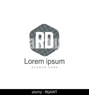 RD Logo template Design. Initial logo Template Design Stock Vektor
