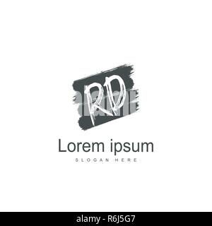 RD Logo template Design. Initial logo Template Design Stock Vektor