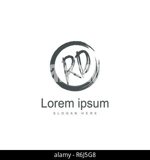 RD Logo template Design. Initial logo Template Design Stock Vektor