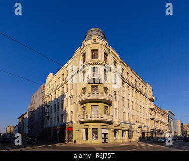 Architektur im zentralen Teil von Lodz, Polen. Europa. Stockfoto
