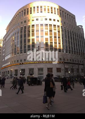 Thomson Reuters Gebäude in Canary Wharf London Stockfoto