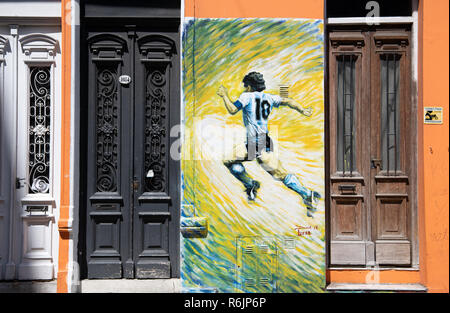 02. Dezember 2018, Argentinien, Buenos Aires: Street Scene im Viertel San Telmo in Buenos Aires. Foto: Ralf Hirschberger/dpa Stockfoto