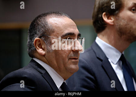 Brüssel, Belgien. 6 Dez, 2018. Der französische Minister des Innern Laurent Nunez kommt in ein Rat für Justiz und Inneres der EU teilzunehmen. Credit: ALEXANDROS MICHAILIDIS/Alamy leben Nachrichten Stockfoto