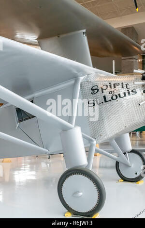 Charles Lindbergh's Geist von St. Louis replica im Evergreen Aviation & Space Museum in McMinnville, Oregon Stockfoto