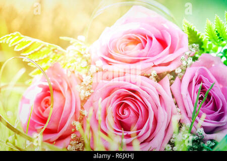 Foto von Pink wedding bouquet Stockfoto