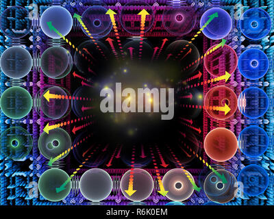 Computing Quantum Raum Stockfoto