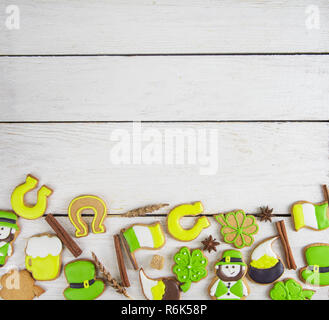 Lebkuchen für Patrick's Day Stockfoto