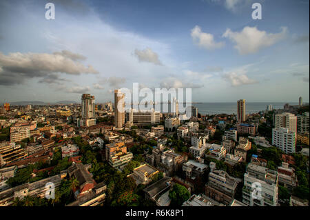 04-Jun-2004 mumbai Sky line Anzeigen arebian Meer Maharashtra Indien Asien Stockfoto