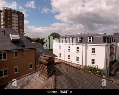 AJAXNETPHOTO. Juni, 2015. WORTHING, England. - LANCASTER - NEUE ALTENHEIME EIGENTUM ENTWICKLUNG IM BAU AUF DEM GELÄNDE DER ALTEN BANK AN DER ECKE DES ROWLANDS und HEENE STRASSE. Foto: Jonathan Eastland/AJAX REF: GR 152706 6766 Stockfoto