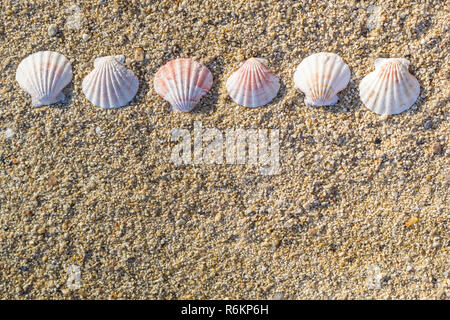 Die Tanks angeordnet in Linie auf den Sand. Stockfoto