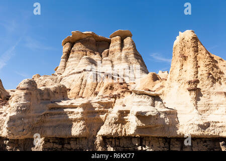 Sandsteinfelsen in Bisti Wilderness Stockfoto