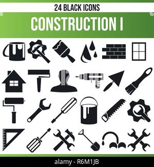 Schwarzen Symbole/Icons auf Handwerk. Dieses Icon Set ist perfekt für kreative Menschen und Designer, der das Thema in der grafischen Designs renovieren. Stock Vektor