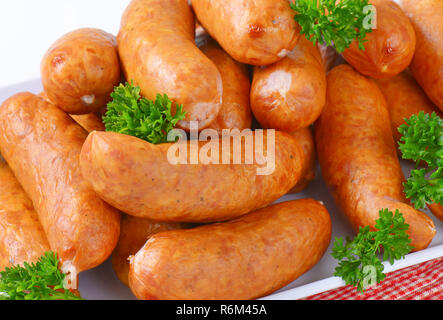 Organische kielbasa Würstchen Stockfoto