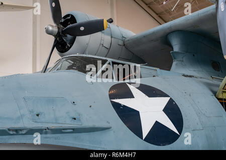 Lockheed P2V-5 Neptune im Evergreen Aviation & Space Museum in McMinnville, Oregon Stockfoto