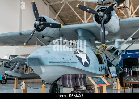 Lockheed P2V-5 Neptune im Evergreen Aviation & Space Museum in McMinnville, Oregon Stockfoto