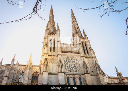 Architektonische Details der Kathedrale Saint Andre de Bordeaux Stockfoto