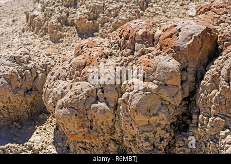 Mudstone Details in den Badlands Stockfoto