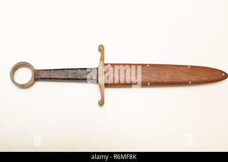Ring Dolch in Holz- scarbard Stockfoto