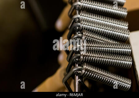 Holz Griff Aluminium heavy duty Fiberglas Laminat Walze Werkzeuge Stockfoto