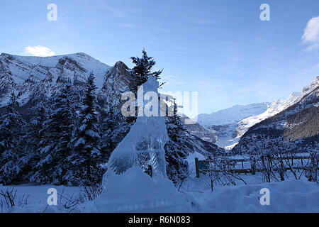 Ice carving Karneval, Lake Louise, Alberta, Kanada Stockfoto