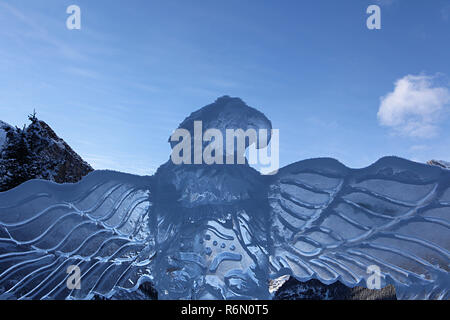 Ice carving Karneval, Lake Louise, Alberta, Kanada Stockfoto