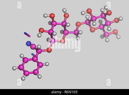 Laetrile molekularen Modell Stockfoto