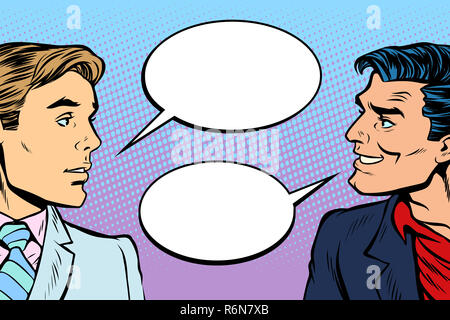 Zwei Männer Dialog Stockfoto