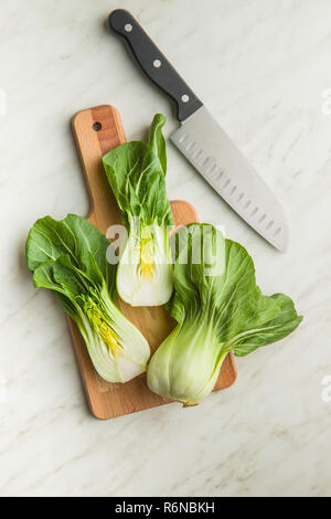Frische Pak Choi Kohl. Stockfoto