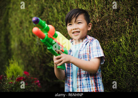 Ein Wasser im Garten Kampf Stockfoto