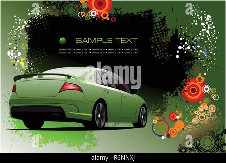 Grunge abstrakter High-Tech-Hintergrund. Vektor-illustration Stock Vektor