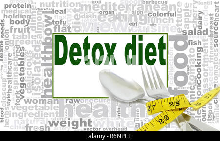 Detox Diät word Cloud Stockfoto