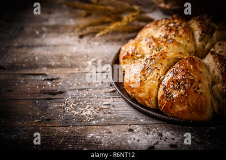 Lecker Dreieck Brötchen Stockfoto