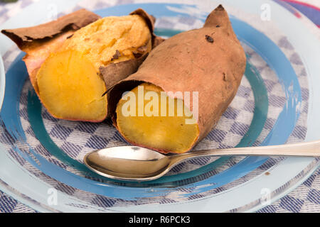 Backofen Süßkartoffeln Stockfoto