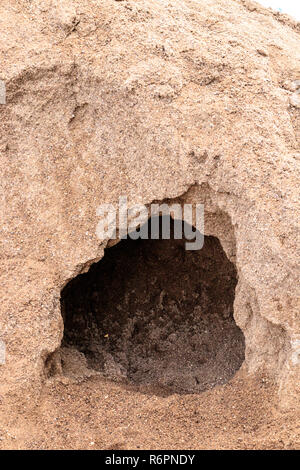 Loch im Sand Hill Stockfoto