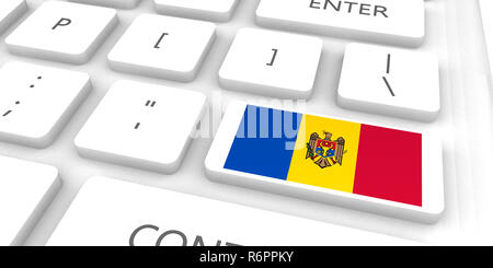 Die Republik Moldau Racing in die Zukunft Stockfoto