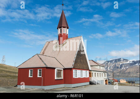 Longyearbyen, Svalbard Kirche Spitzbergen Insel, Svalbard-Archipel, Norwegen Stockfoto