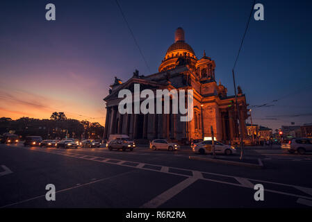 St. Isaac-Kathedrale in Sankt Petersburg (Russland) Stockfoto